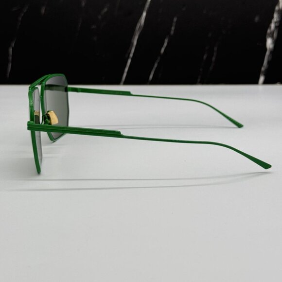 NEW BOTTEGA VENETA BV1012S 006 UNISEX GREEN AVIATOR BOTTEGA VENETA SUNGLASSES main image 11